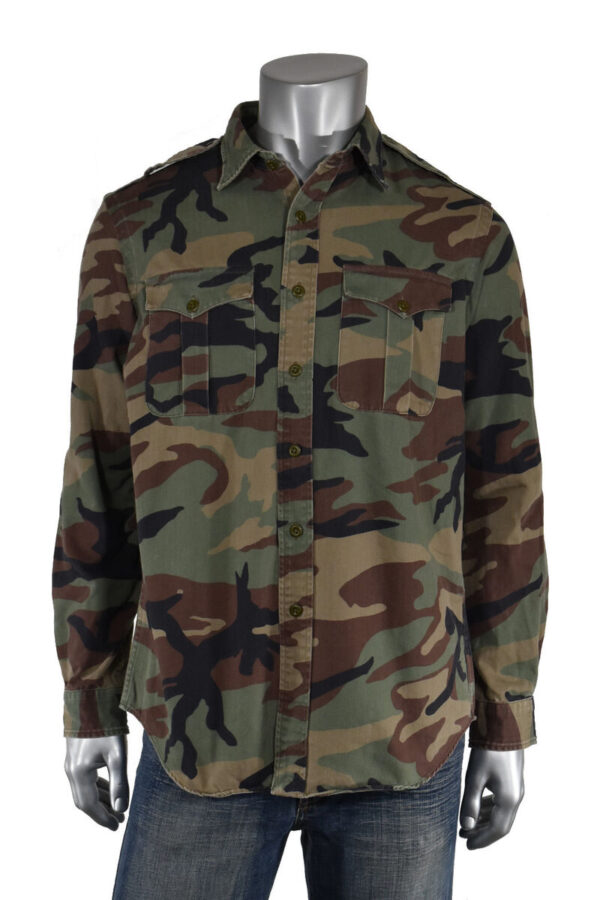 Mens Camouflage Hunting Twill Shirt
