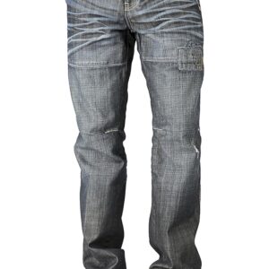 Mens Dark Stone Whiskering Wash Denim Jeans Trouser 300x300 - Men's Round Neck T-shirt Solid Color