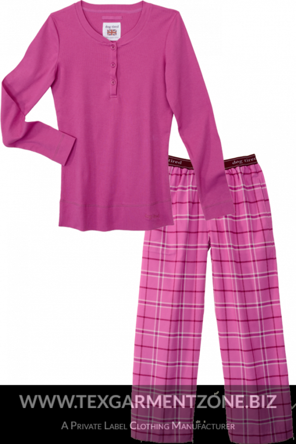 Womens purple pink knit pajamas nightwear sleepwear cotton 600x900 - Ladies Comfortable Solid Pink Nigthwear and Check Printed Pajama