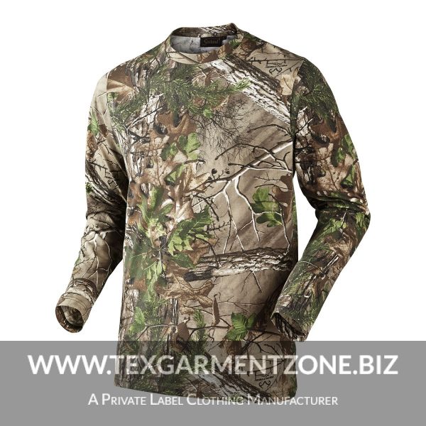 cam long sleeve B1FF7062 large 600x600 - Mens Long Sleeve Camouflage Printed Hunting T-shirt