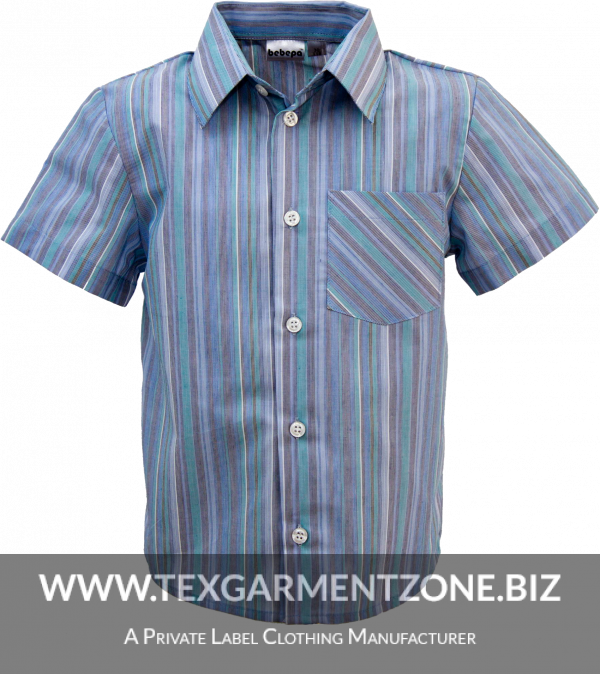 dress shirt PNG8090 - Man Short Sleeve Casual Yarn Dyed Shirt