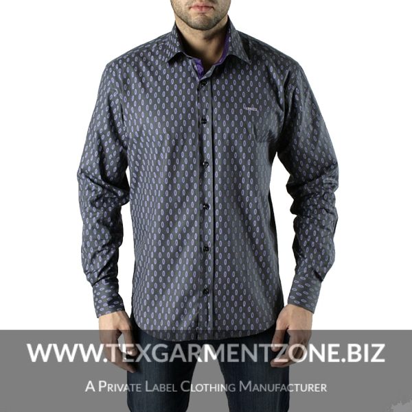 dress shirt PNG8093 1 compressed - Mens Casual All Over Printed L/S Shirt