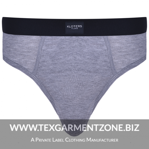 heather grey Mens underwear brief cotton spandex 600x600 - Mens Underwear Brief Heather Grey
