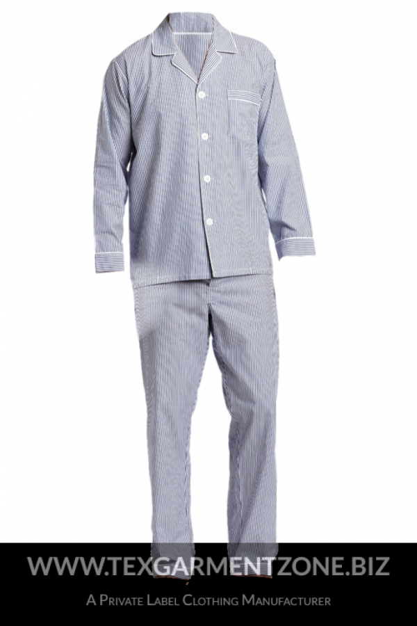 mens pajamas sleepwear cotton stripe 600x900 - Mens All Season Long Sleeve Yarn Dyed Sleepwear and Pajama sets