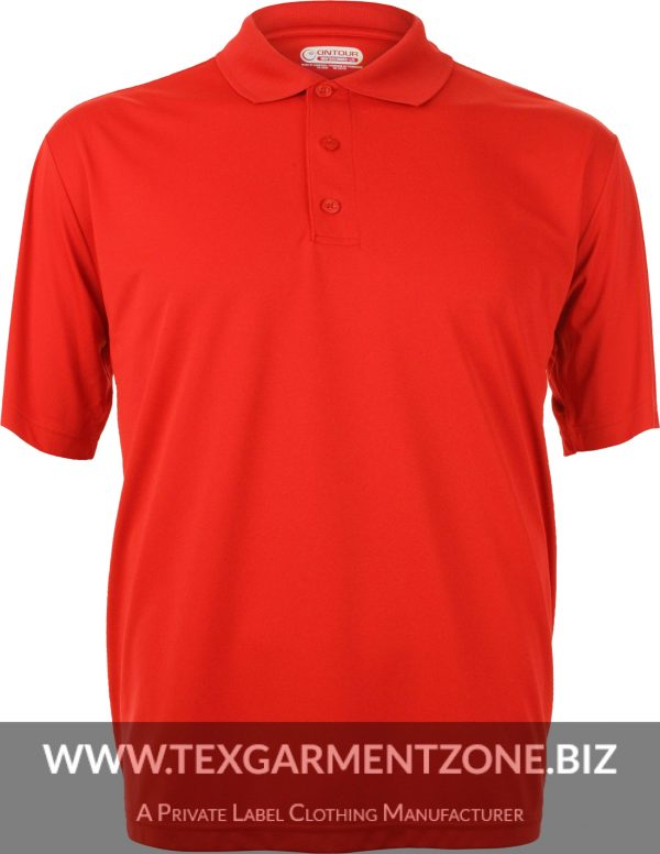 polo shirt PNG8156 compressed - Men's Pique Polo Shirt Red Blank