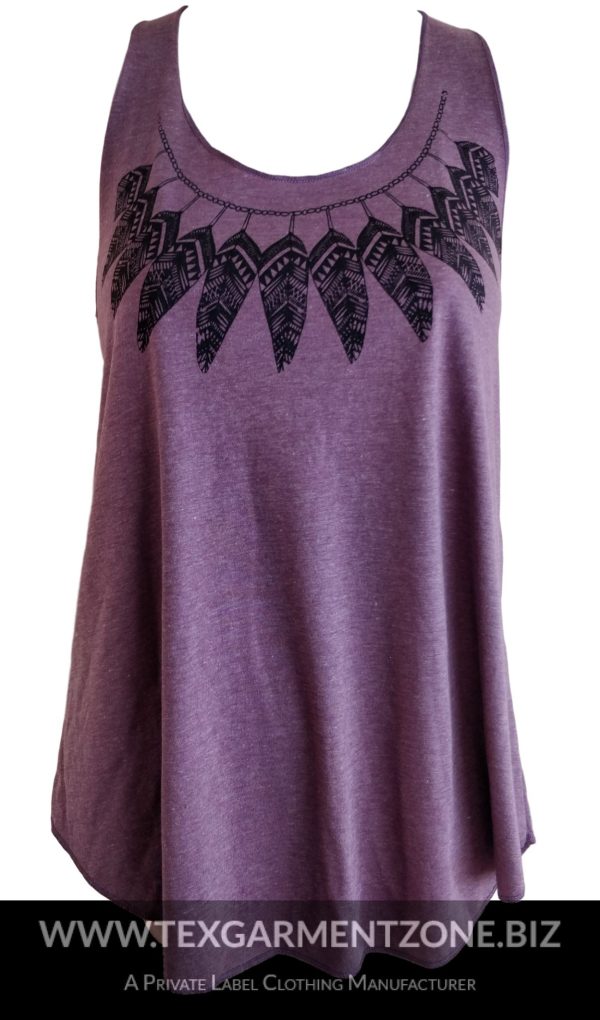 Ladies Singlet Tank Top Camisole Printed
