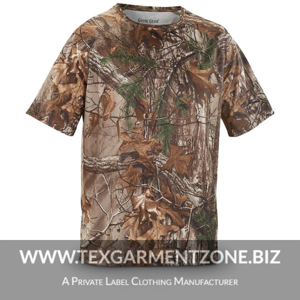 short sleeve t shirt hunting camo 600x600 - Mens Camouflage Tee Printed Hunting T-shirt
