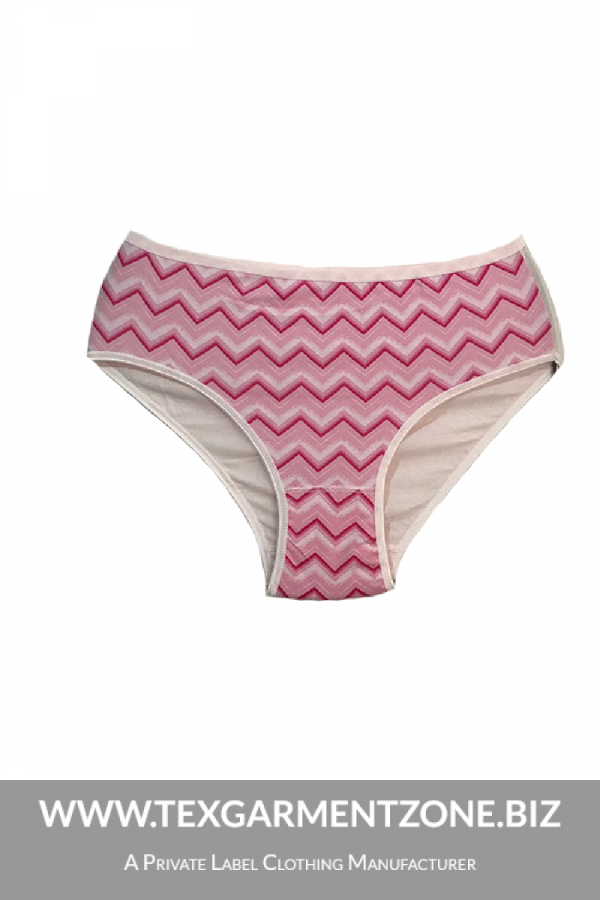 wholesale ladies panties cheap pink 600x900 - Ladies All over printed 5-Pack Brief Panties