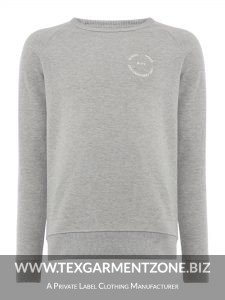 Light Grey Mens Crew Neck Printed Sweater 225x300 - Canada