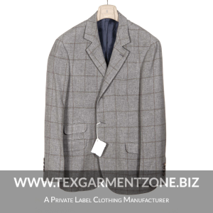 Mens Jacket polyester wool formal winter blazer coat 300x300 - Men's Formal Poly Wool Tweed Check Coat Blazer