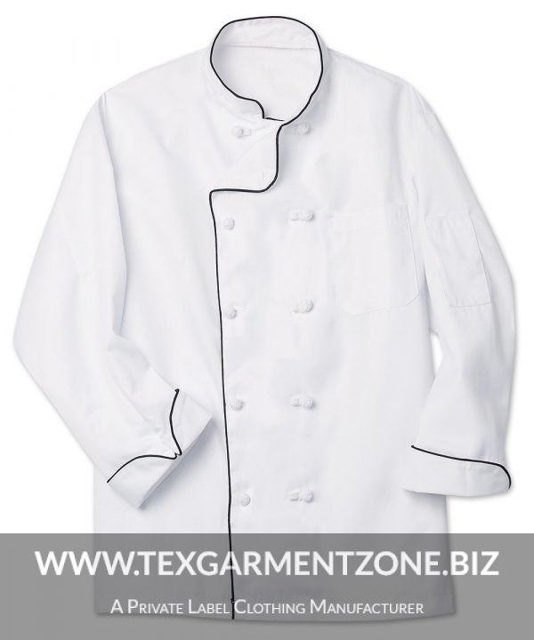 executive chef coat 600x720 - Executive 10 Knot Chef Coat