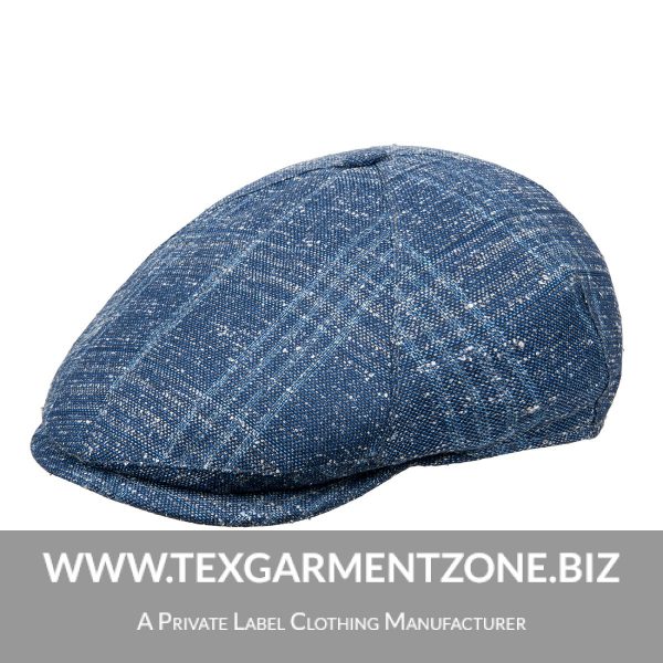 mens flat cap 600x600 - Winter Tweed Poly Wool Flat Army Cap supplier Hat