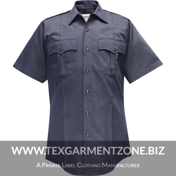 security guard TC shirt fire fighter 600x600 - Men's Security Guard Fire Fighter TC Navy uniform Shirt