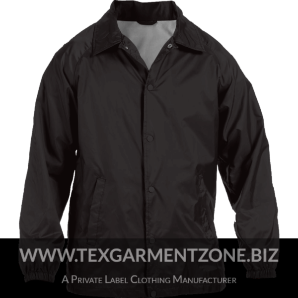 taffeta nylon security jacket jersey lining 600x600 - Waterproof PVC Coated Polyester Raincoat Jacket