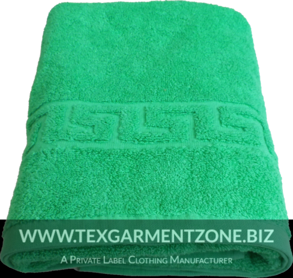 towel PNG103 e1543080688799 600x569 - Green Jacquard Bath Towel