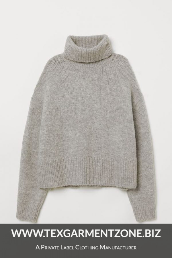 Women’s Winter Turtleneck Knitted Pullover Sweaters Knitwear Tops Casual Loose Jumper bangladesh