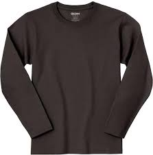 men crew neck long sleeve - Men's Round Neck T-shirt Solid Color